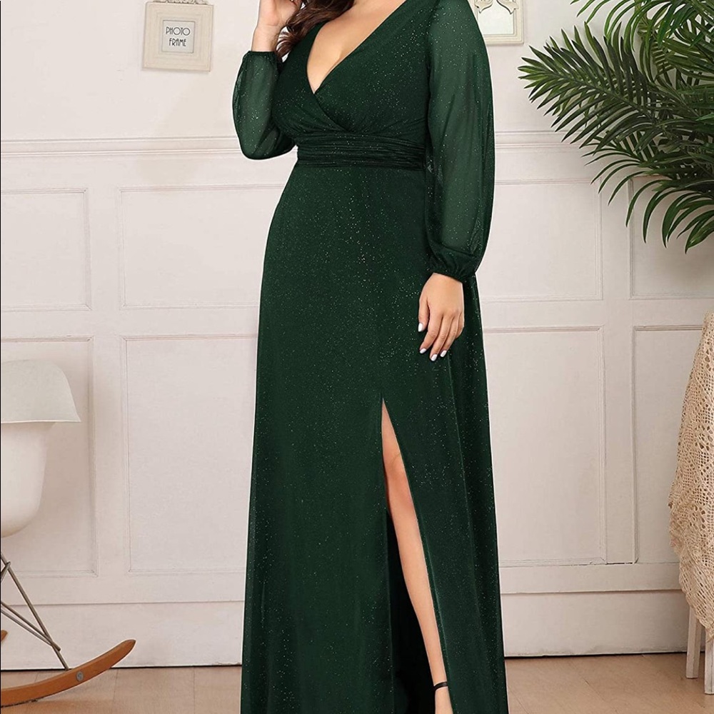 Emerald Green Maxi Formal Dress